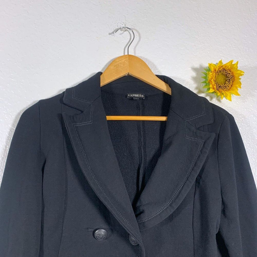 Express 4 Button Pocketed Blazer Styled Jacket Si… - image 3